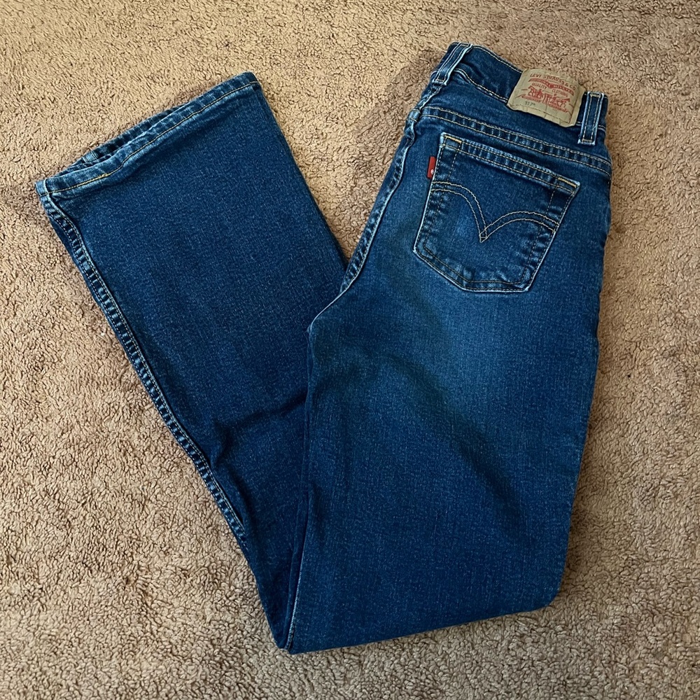 Vintage Levi's Denim Jeans - 517 Flare Slim - Size 14